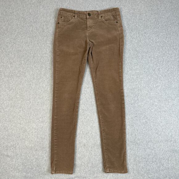 Kut From The Kloth Jeans Womens Sz 6 Brown Corduroy Mia Toothpick Skinny Preppy - Picture 1 of 11